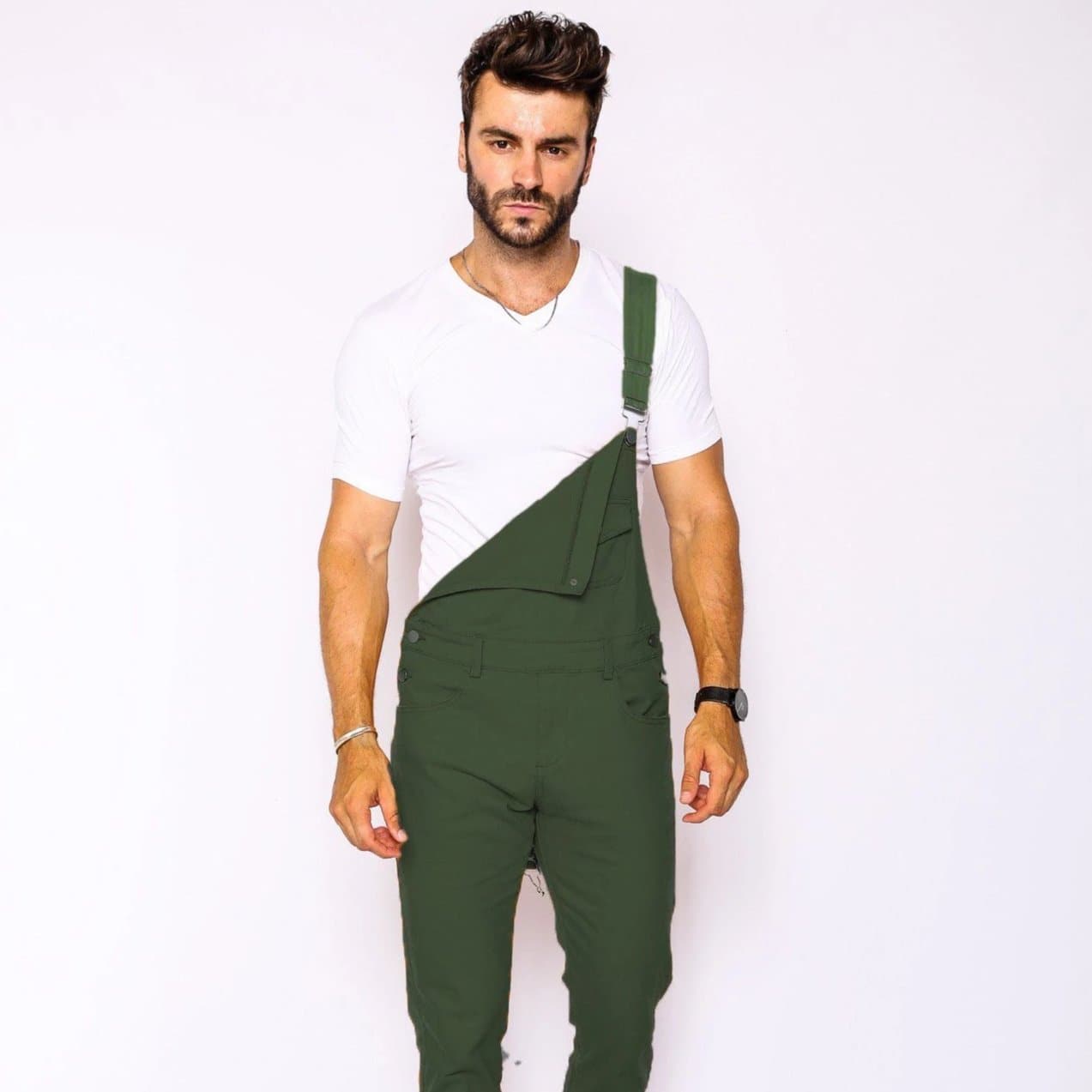 skinny jean overalls for guys