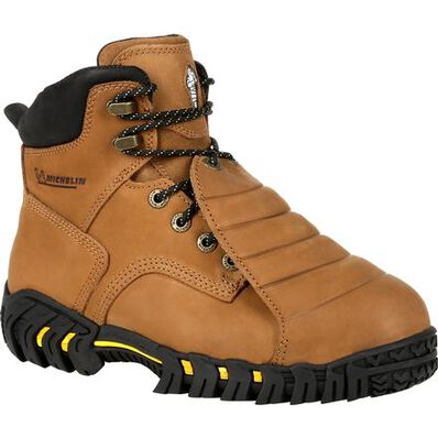 work boots with external steel toe caps