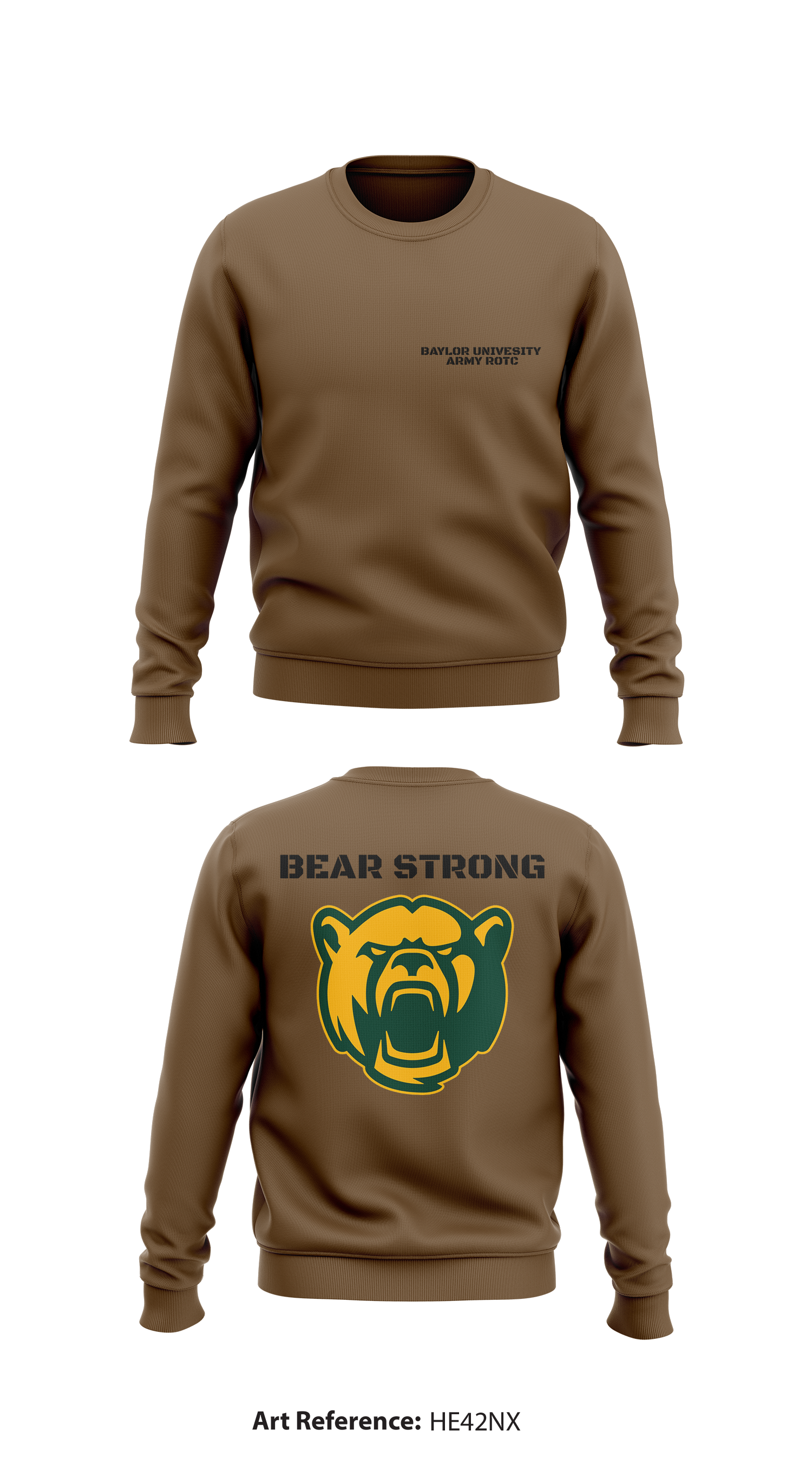 baylor crew neck sweatshirt