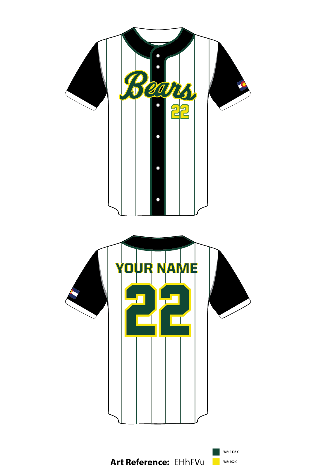 bears baseball jersey