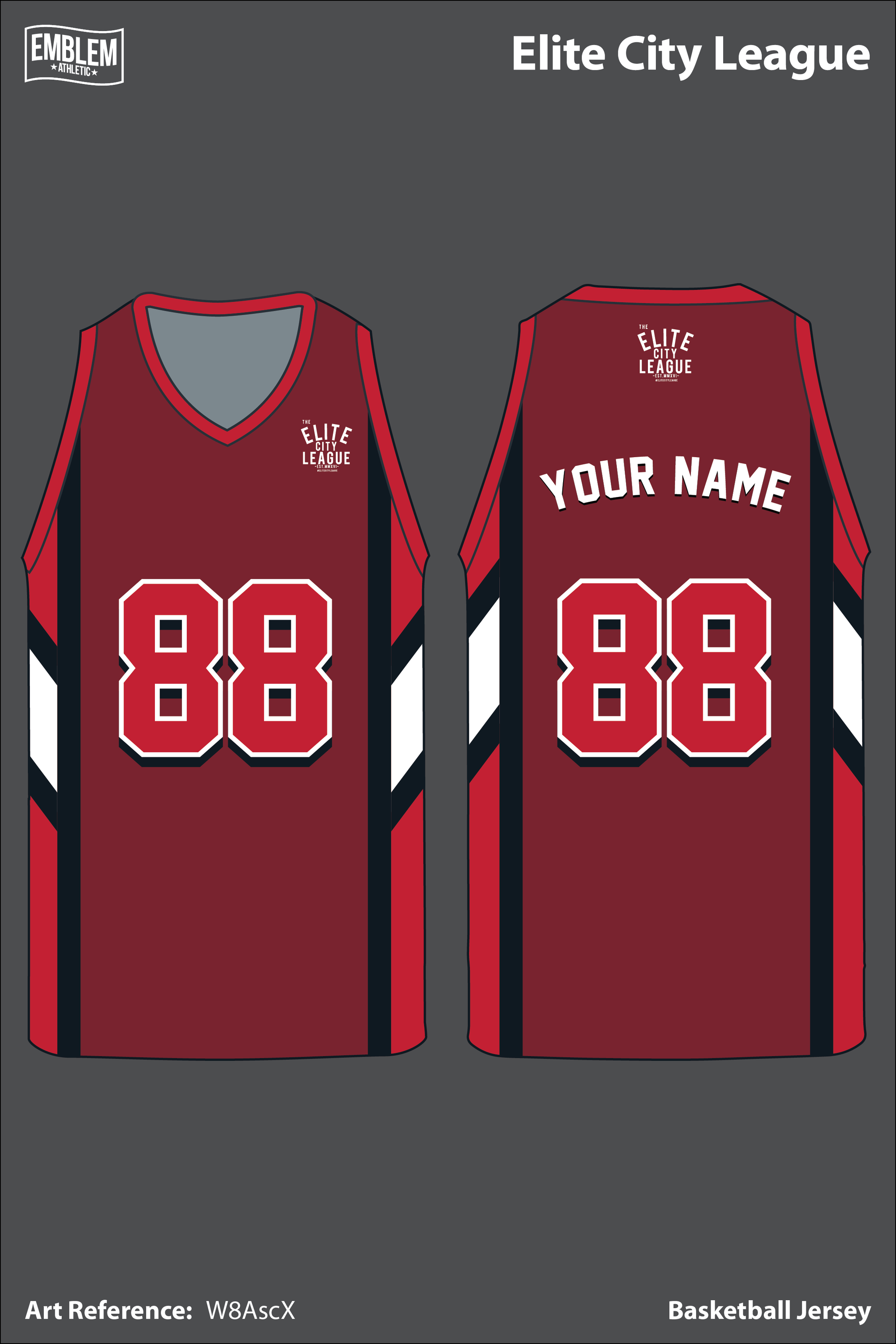 basketball league jerseys