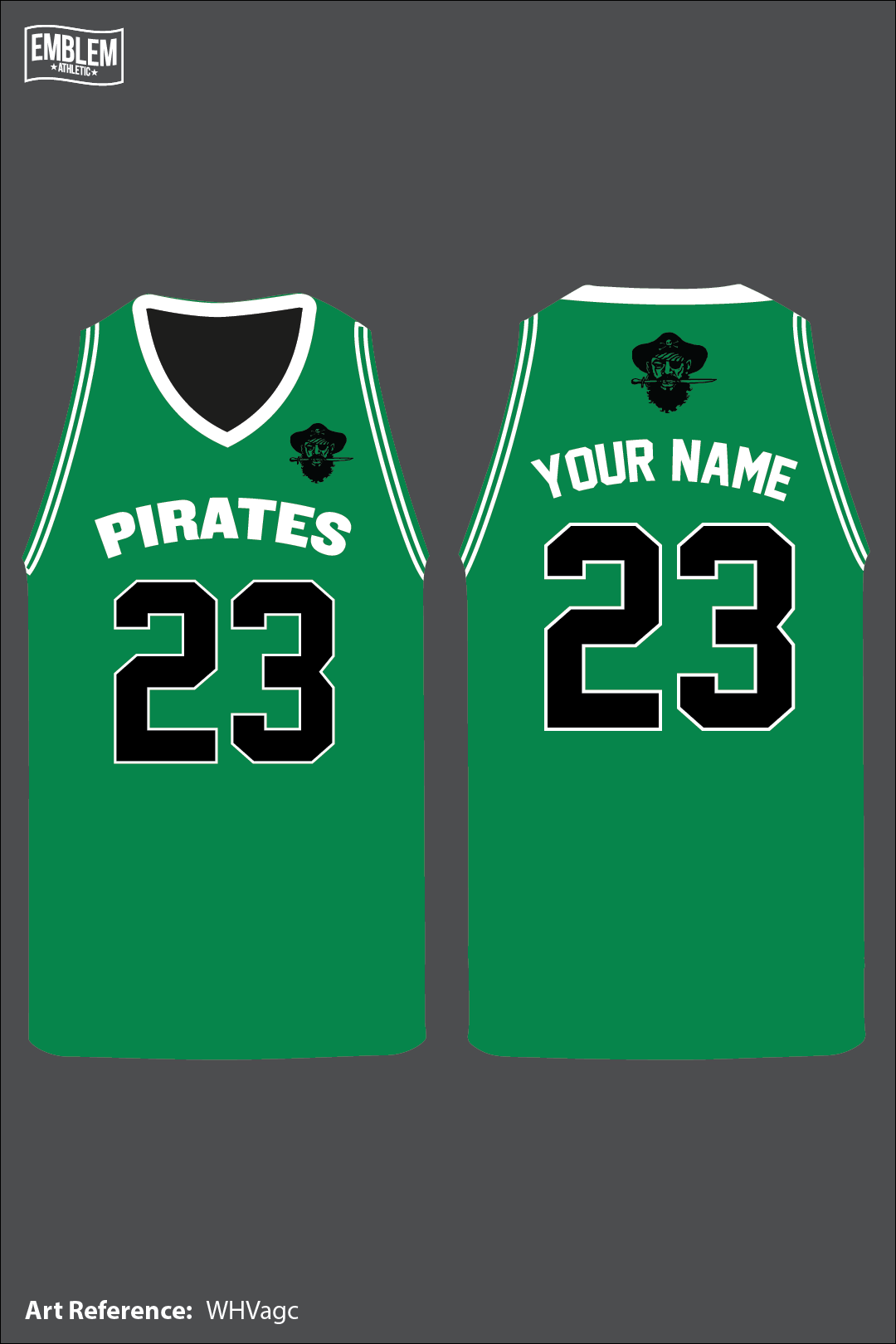 LLC Shorter Pirates Basketball Jersey 