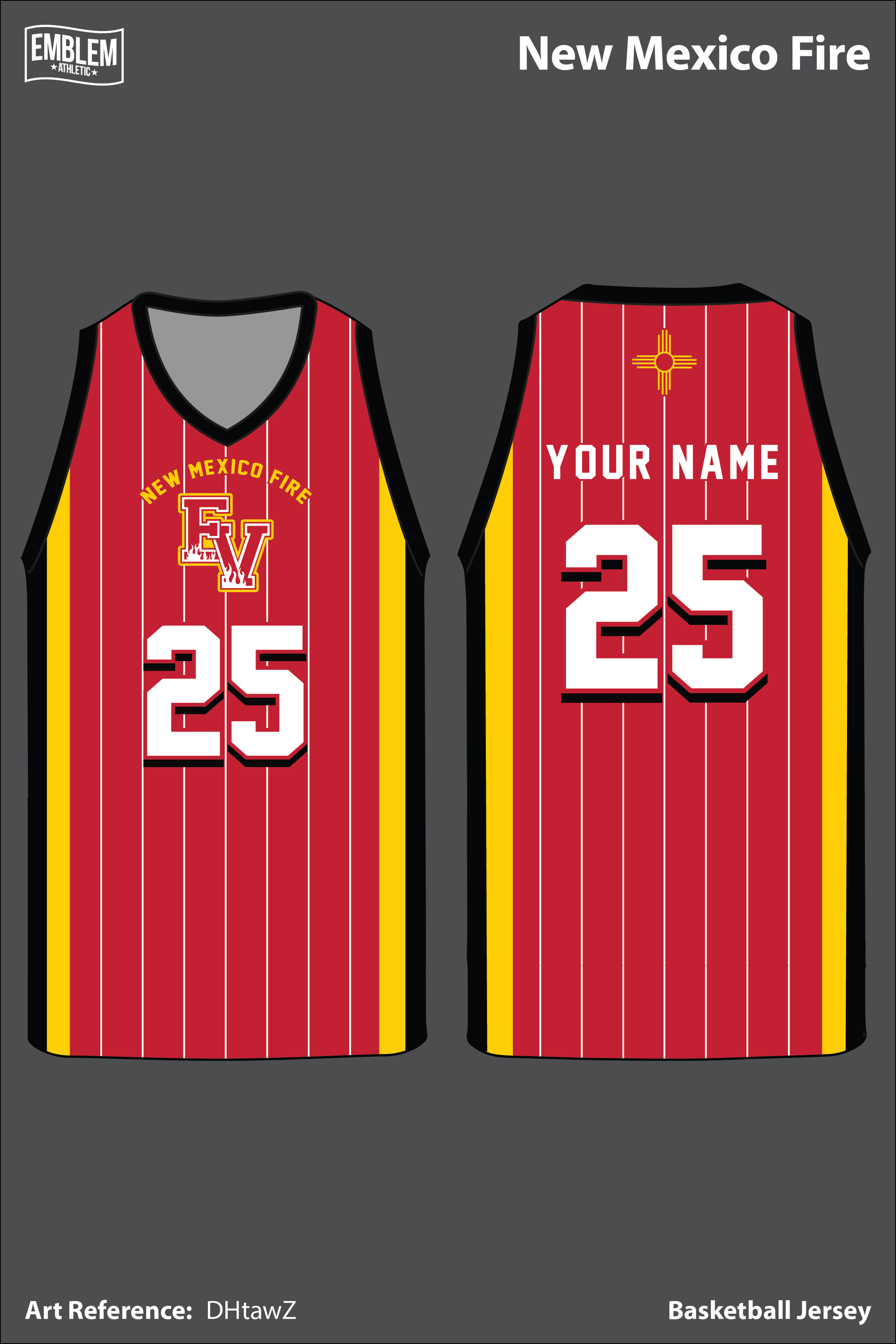 Fire Men's Reversible Basketball Jersey 