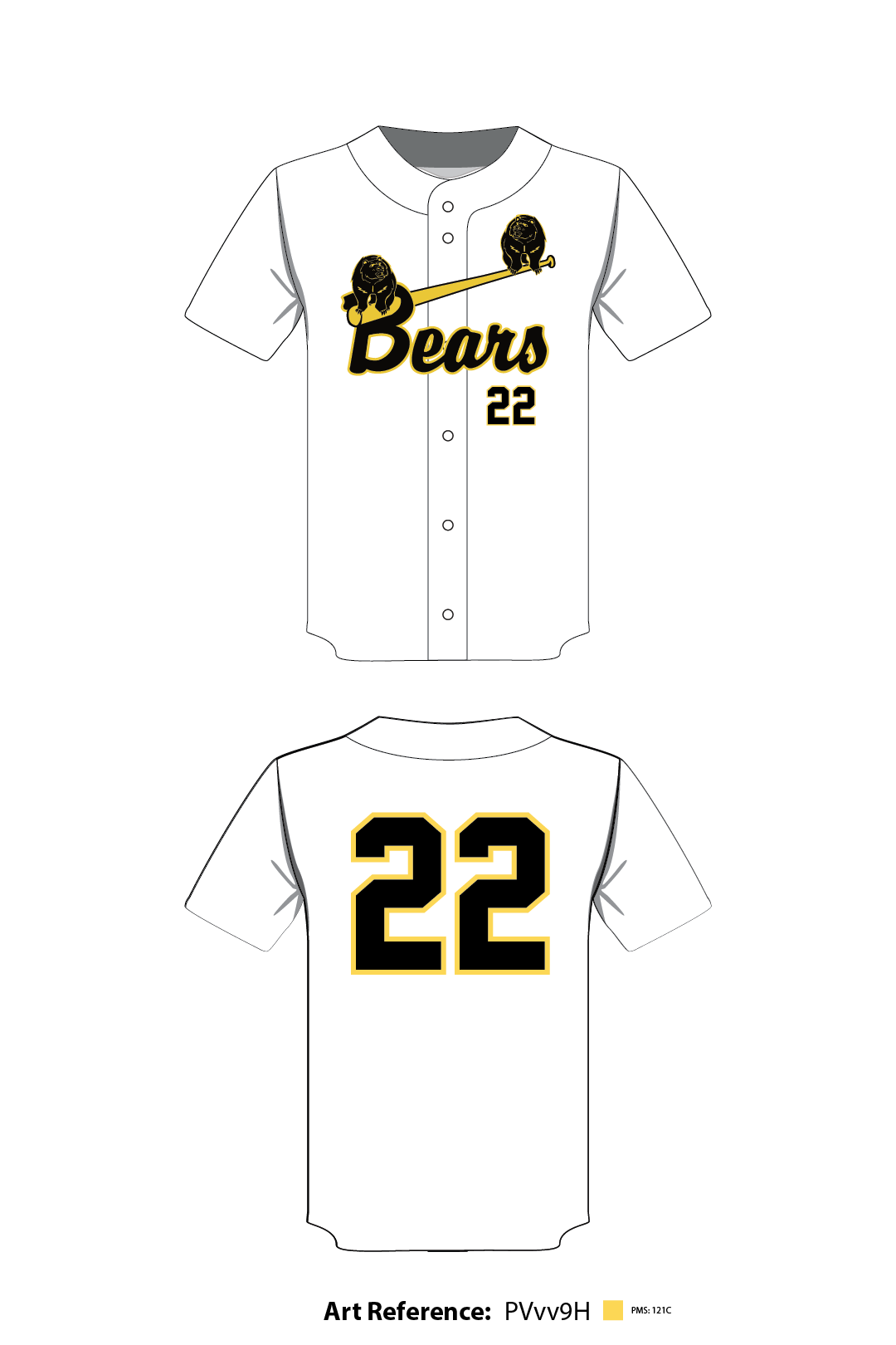 bears baseball jersey