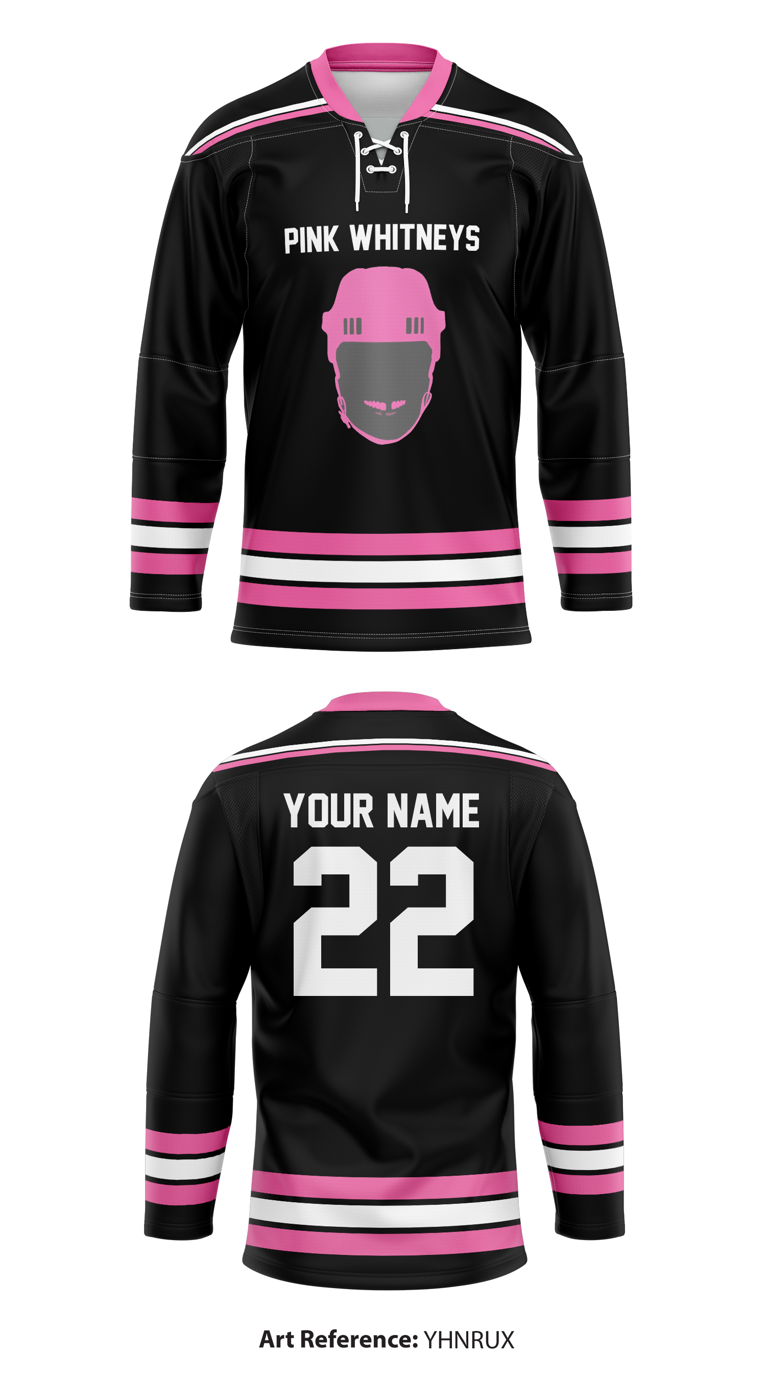 pink hockey jersey