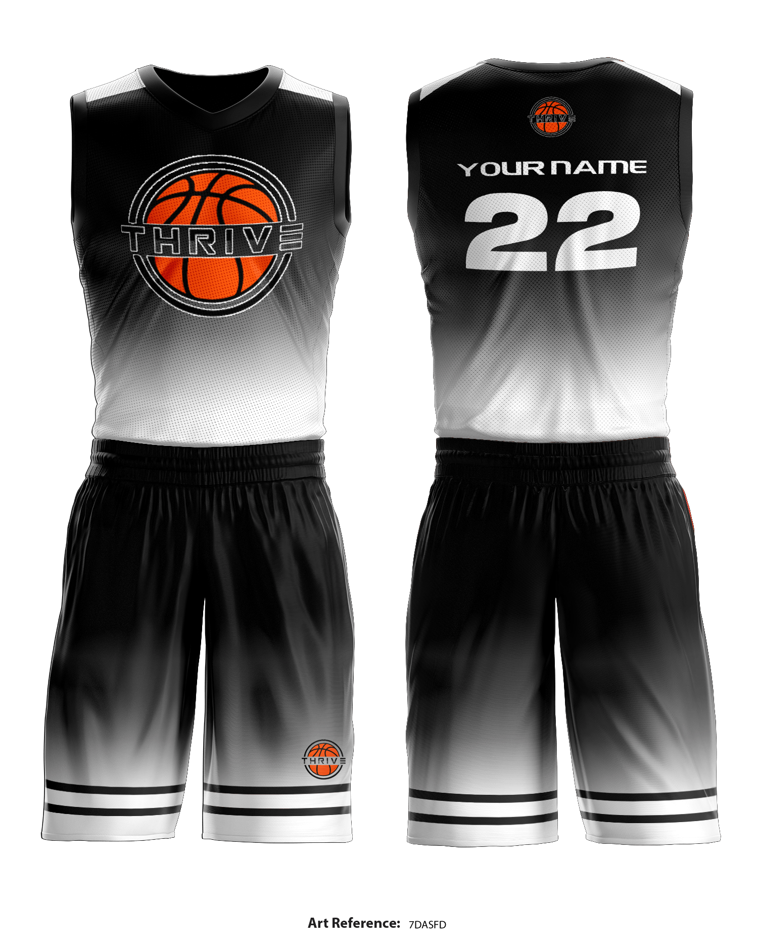 black and white basketball jersey