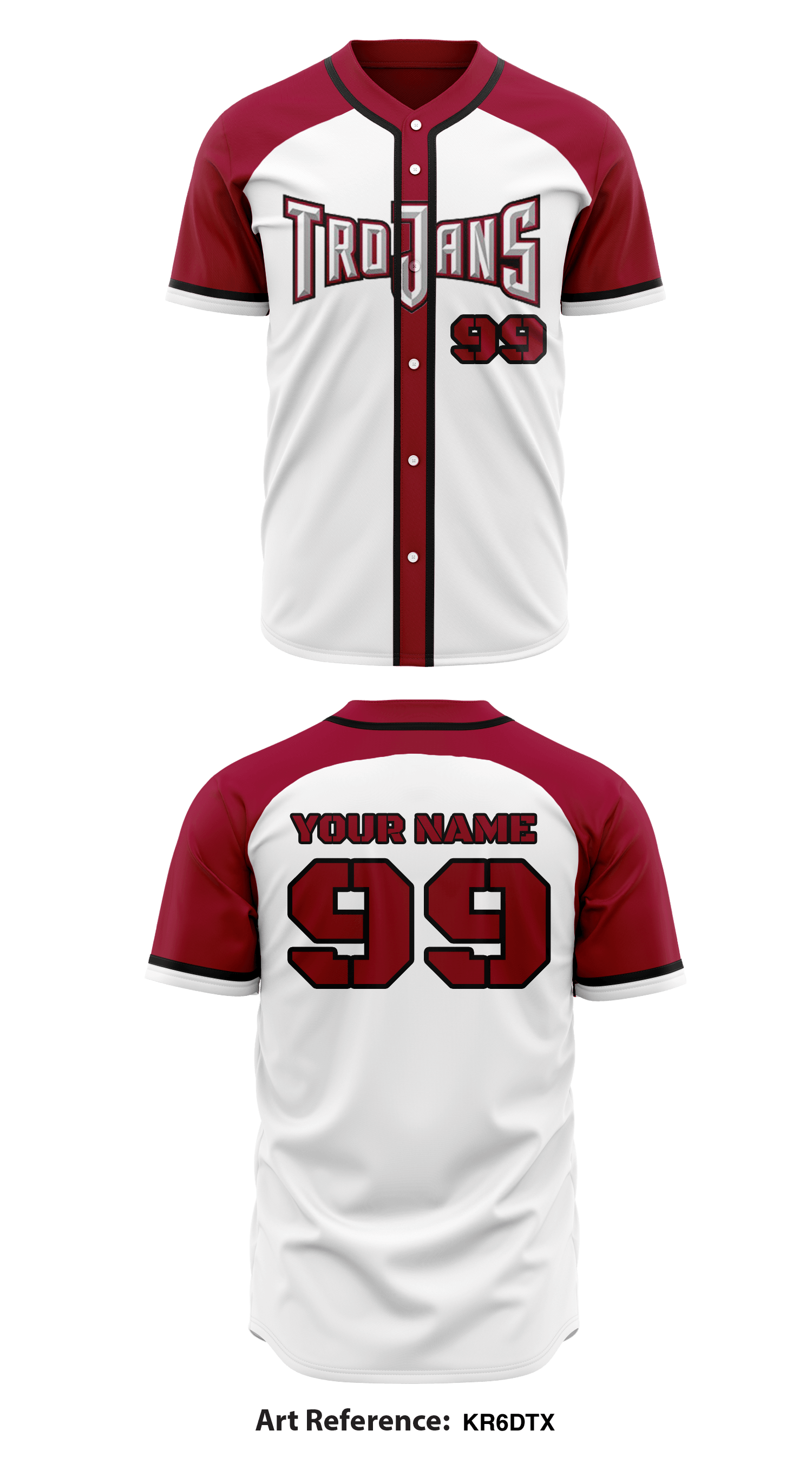 trojans baseball jersey