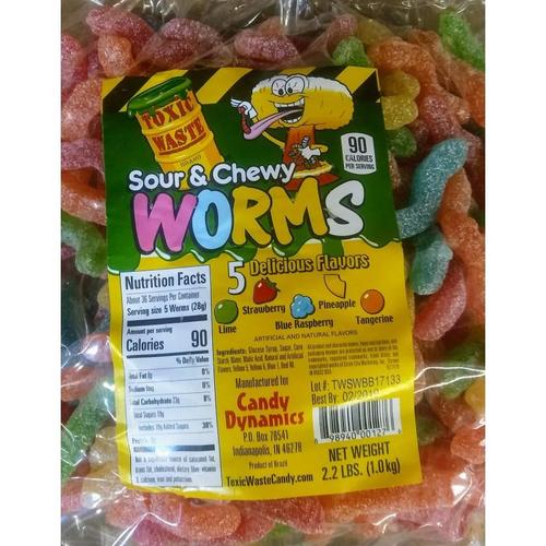 Candy Dynamics Sour Chewy Gummy Worm 2 2lb Raquel S Candy N Confections - gummy worm roblox