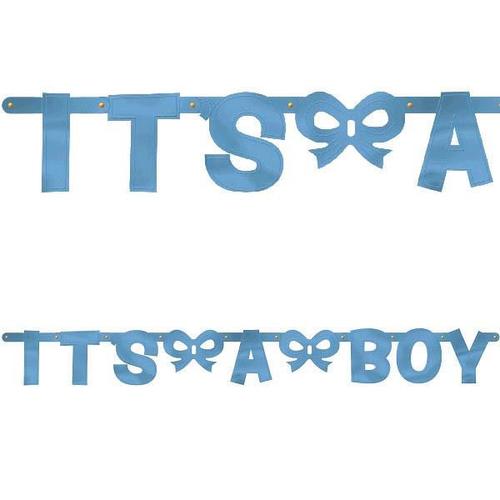 Baby Shower Foil Letter Banner Boy Pinata District