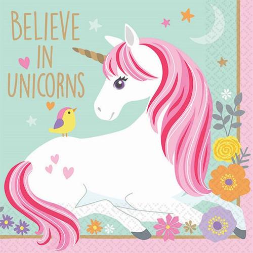 Magical Unicorn Beverage Napkin Raquel S Candy N Confections - new magical unicorn roblox