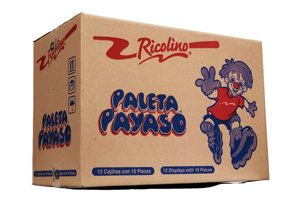 Paleta Payaso Display 12 10 Case Raquel S Candy N Confections