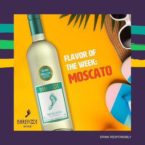 Barefoot Moscato 750ml Holiday Gift Bundle