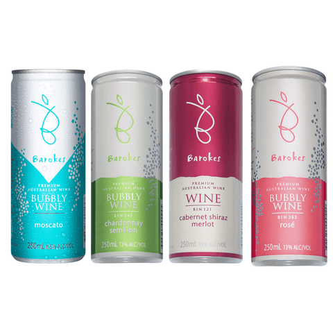 Barokes Wine in a Can Bundle of 4