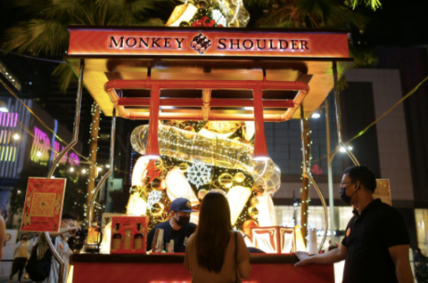 Monkey Shoulder pop-up bar at Bonifacio Global City