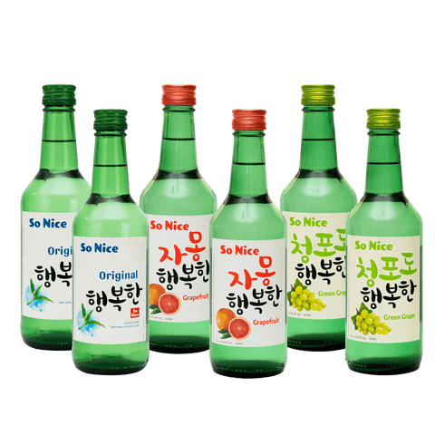 So Nice Soju bottles