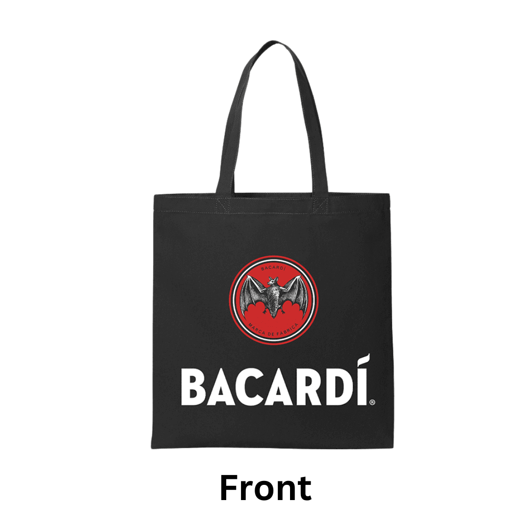 Buy any (2) Bacardi SKUS, get (1) Bacardi Tote Bag Black(Freebie)