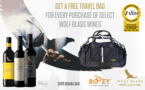 Wolf Blass Yellow Label with free travel bag for every purchase