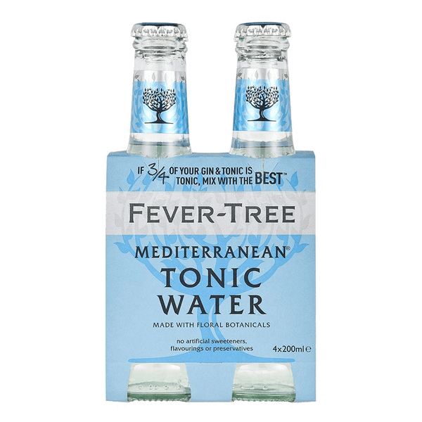 Fever Tree Mediterranean Tonic Water 200ml 4 Pack Boozyph Online Liquor Delivery