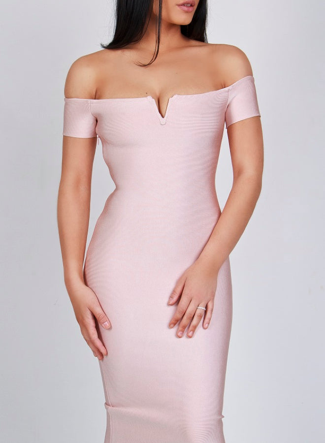 pink bandage dress