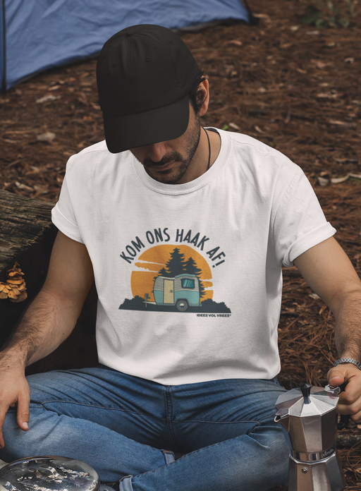 Idees Vol Vrees® KOM ONS HAAK AF! Men's T-shirt
