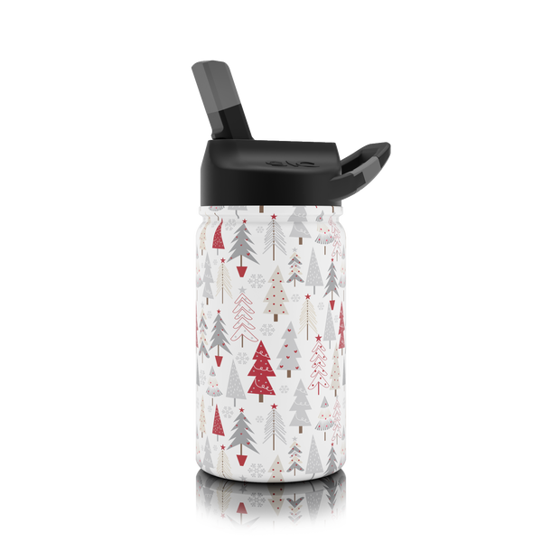 12 oz. lil SIC® Colorful Christmas Trees Water Bottle