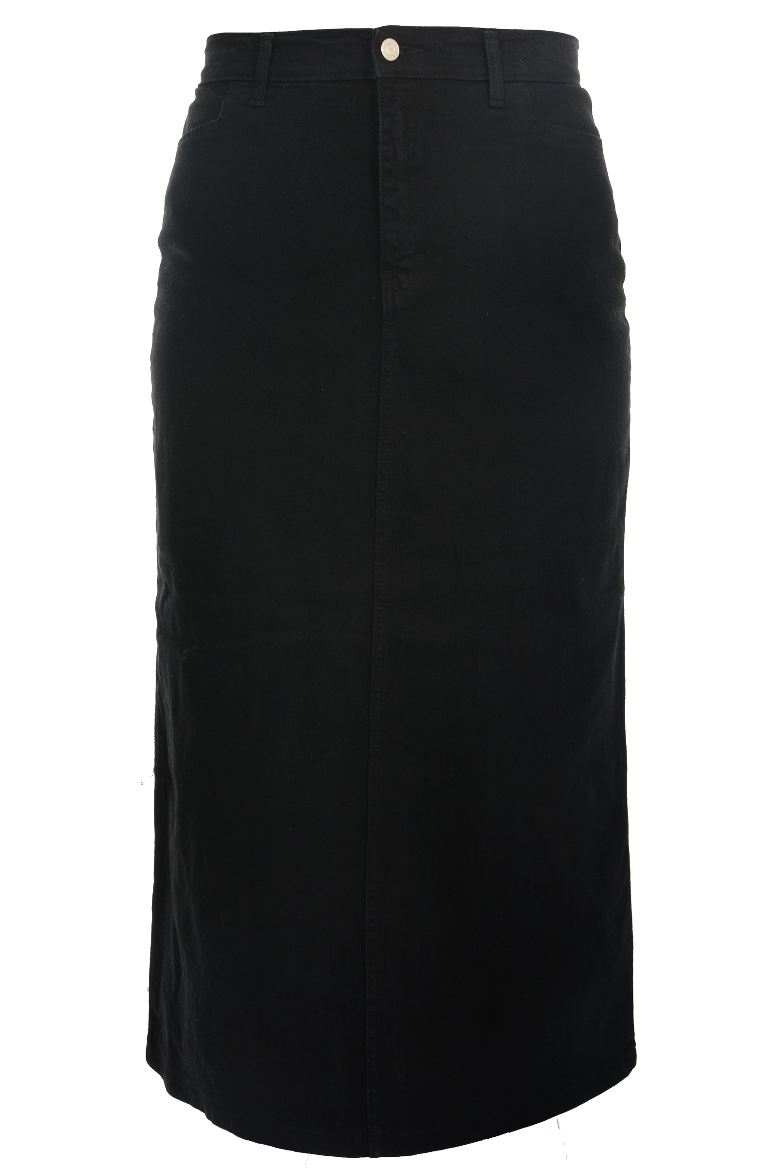 Women/Plus Straight Maxi Black Stretch 