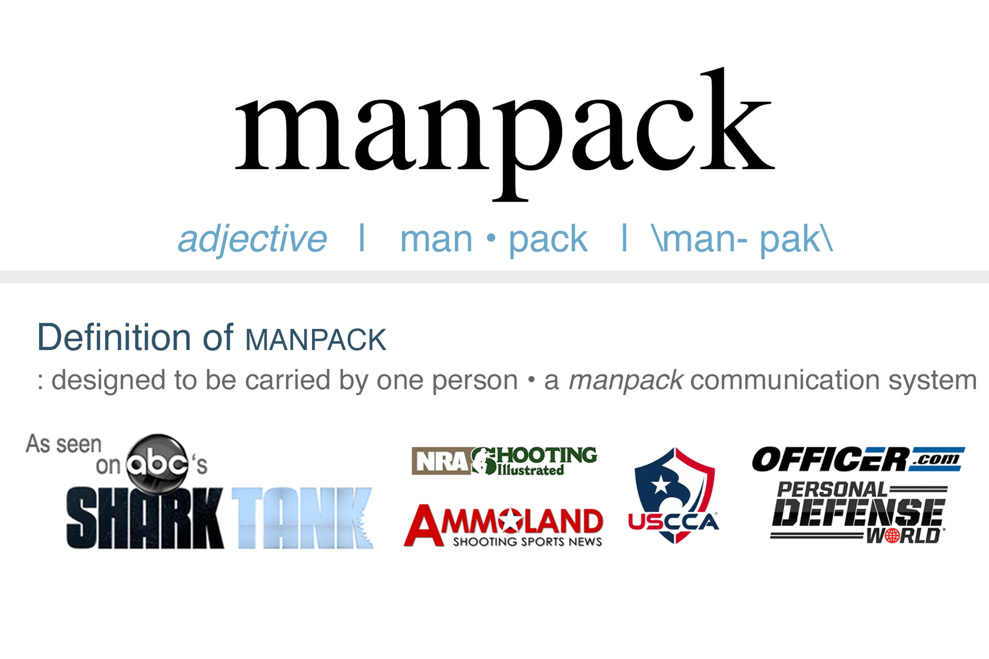 Il Praten tegen halfrond Man-PACK - EDC Sling Bags & Camping, Hiking, CCW Backpacks – Man-Pack®