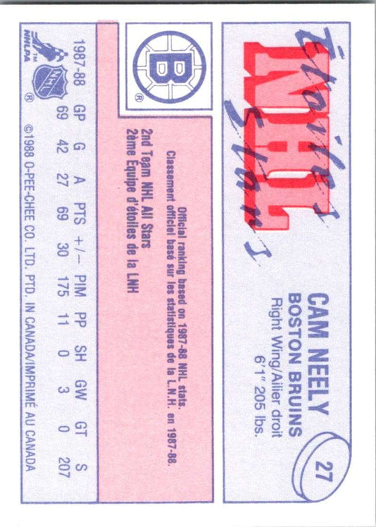 1988-89 O-Pee-Chee James Patrick . New York Rangers #69
