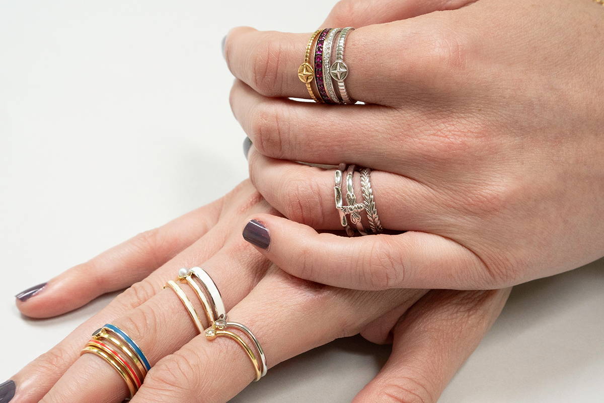 A Diamond on Every Finger: How to Stack Your Diamond Rings