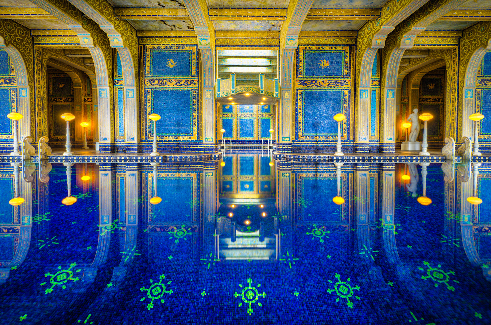 Neptune Pool at Hearst Castle photograph by William Woodward