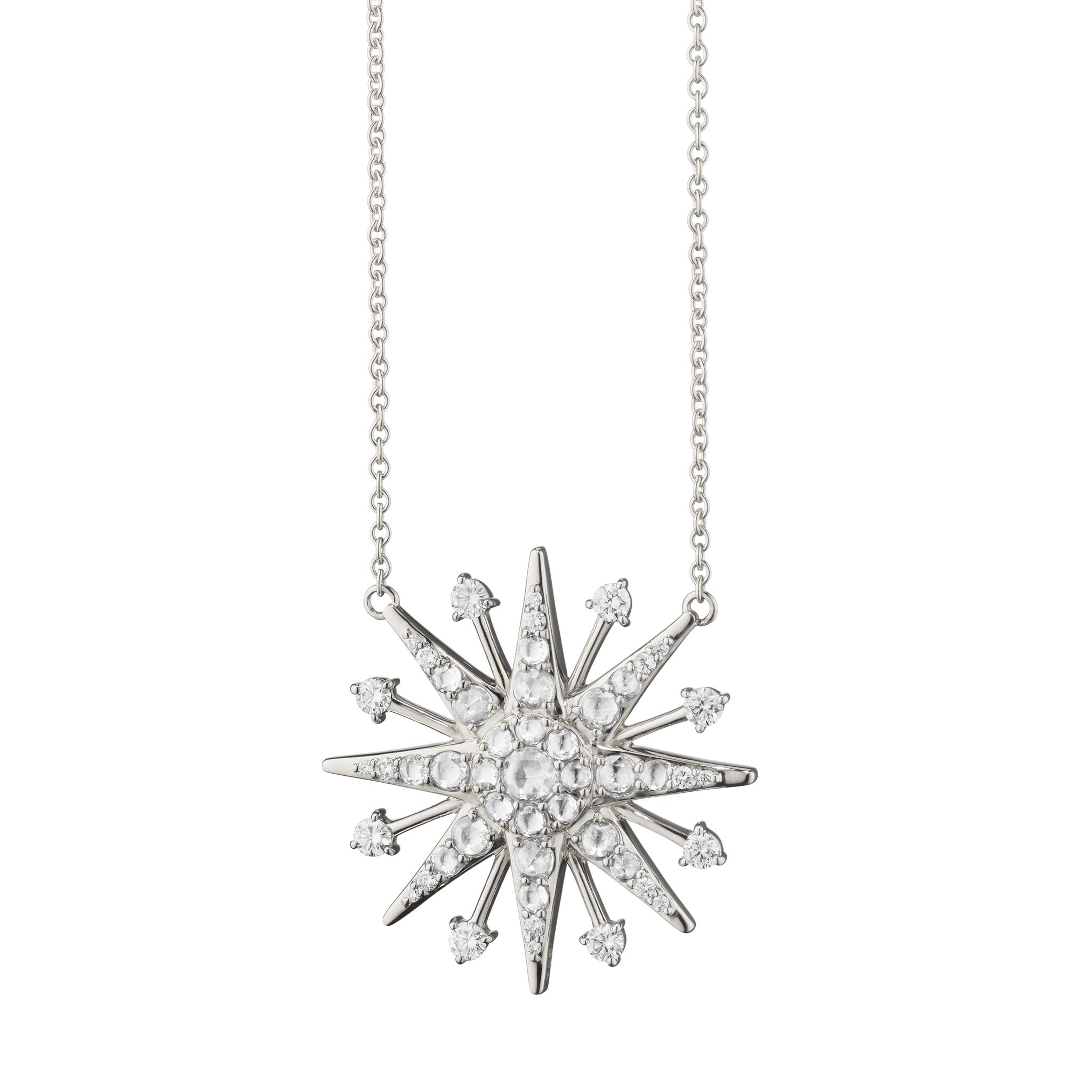 Ceramic Charm Necklace Snowflake