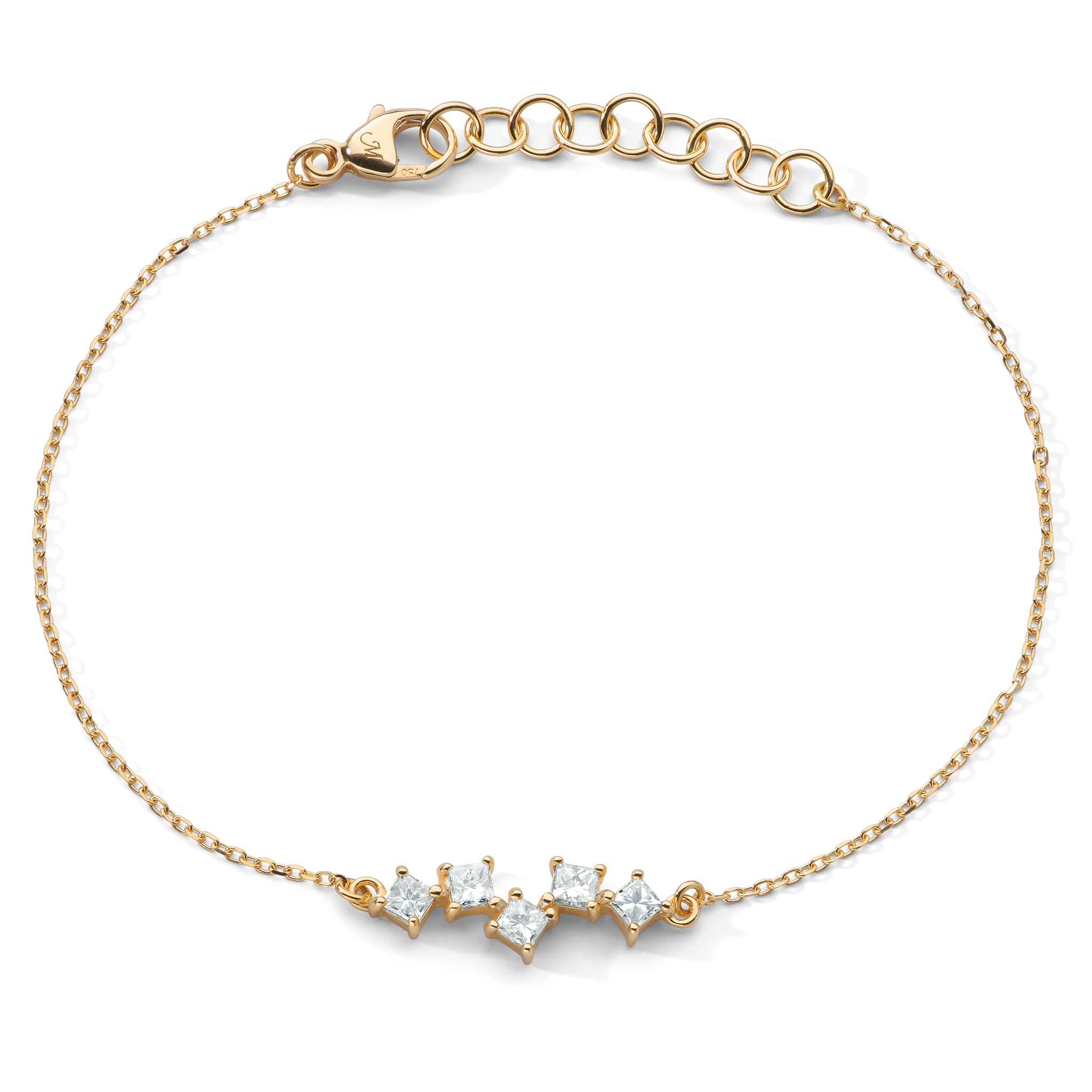 Recycled 18K Yellow Gold & Diamond Bracelet | Monica Rich Kosann