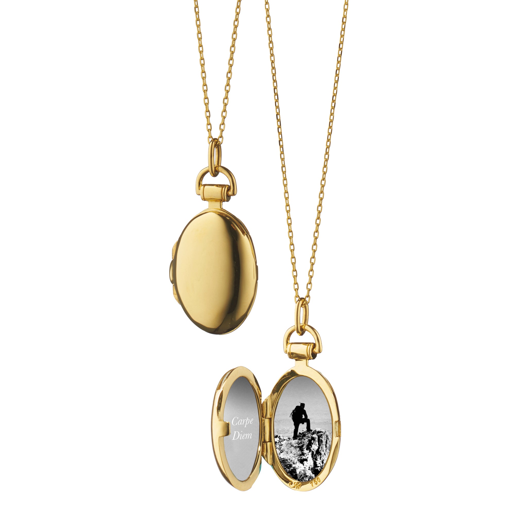 Anna Petite 18K Gold Locket Necklace