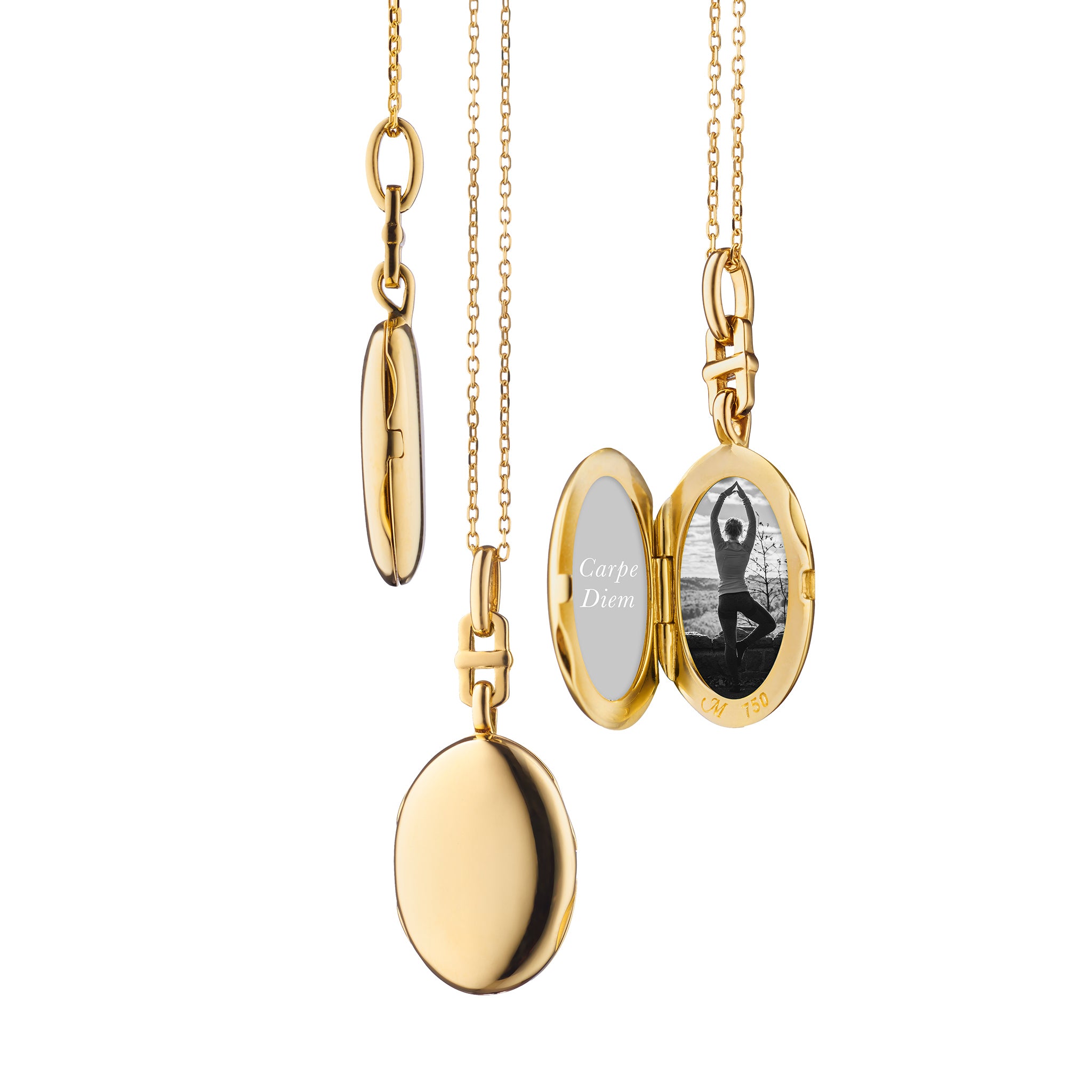 Vivons Heureux Box Locket in 18K Yellow Gold - M. Flynn