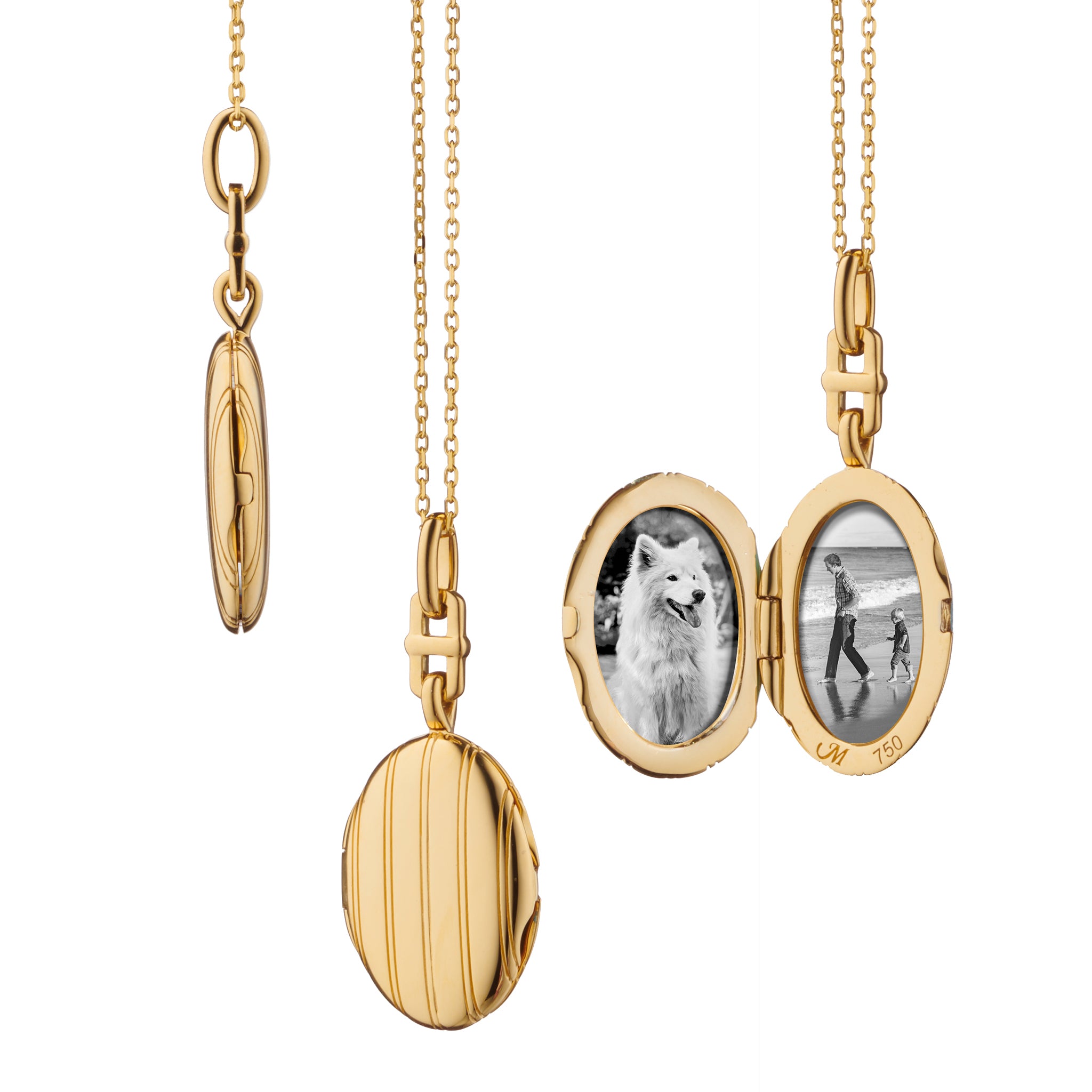 Vivons Heureux Box Locket in 18K Yellow Gold - M. Flynn