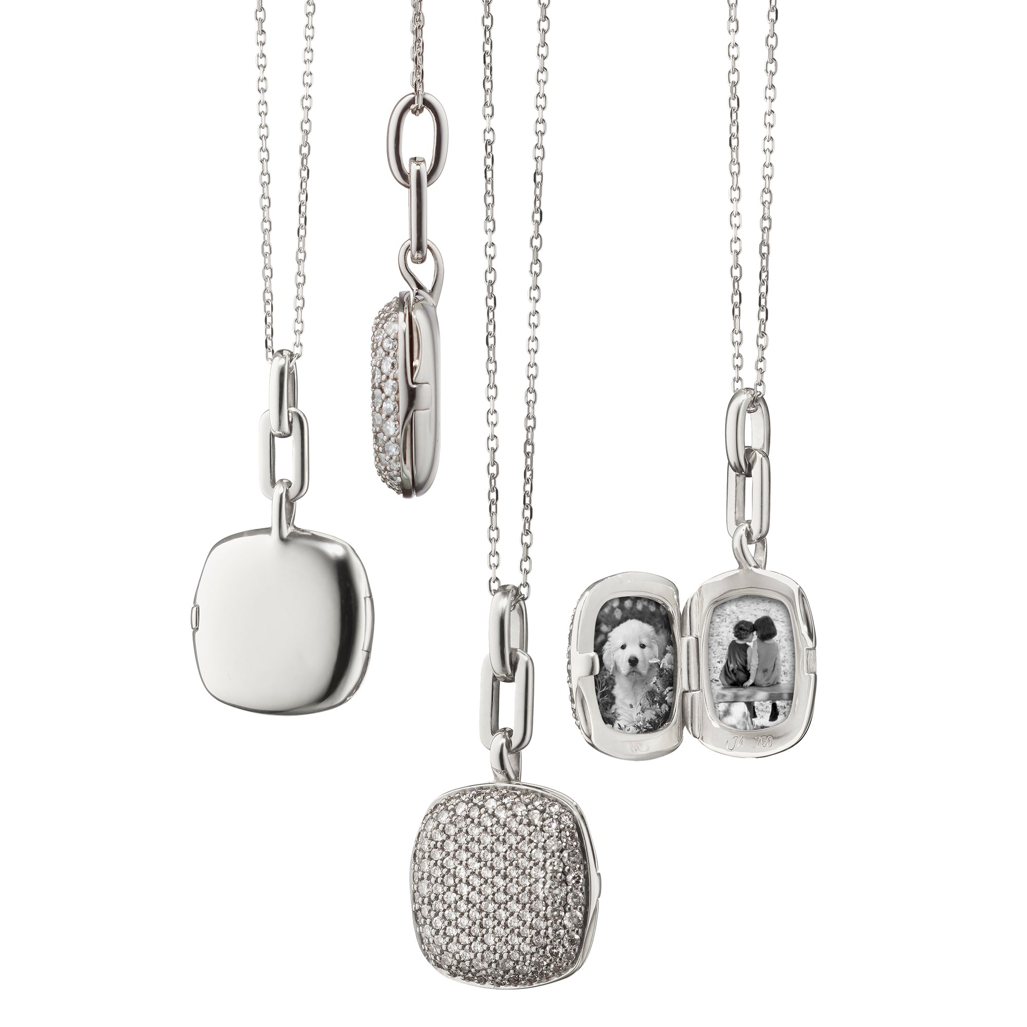 Viv Slim Cushion Sterling Silver Locket - Locket Gifts for Her by Monica Rich Kosann