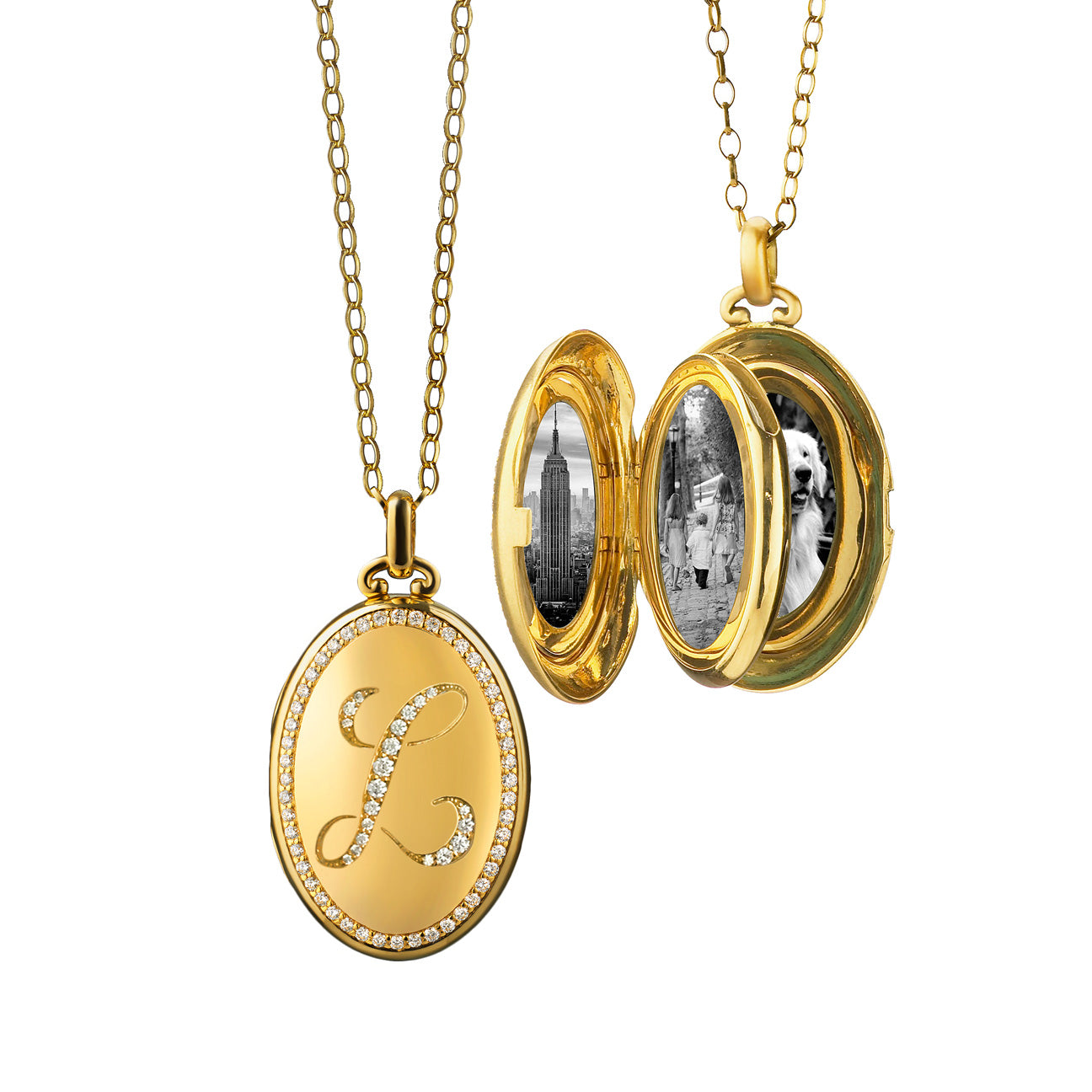 Oval Monogram Locket with Hand Engraved initials - Swirly initials Photo Locket - Sterling Silver, Yellow Gold or Rose Gold, Photo Locket