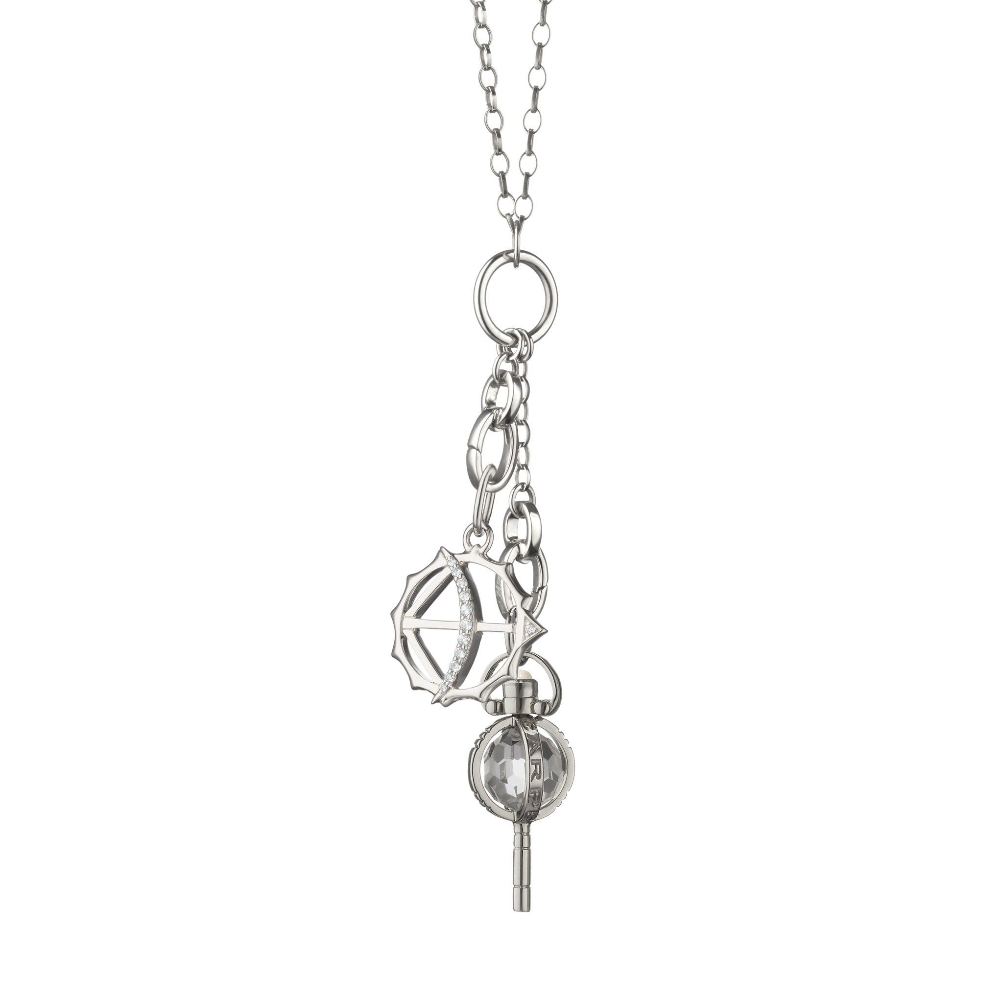 Design Your Own Silver Small Charm Necklace