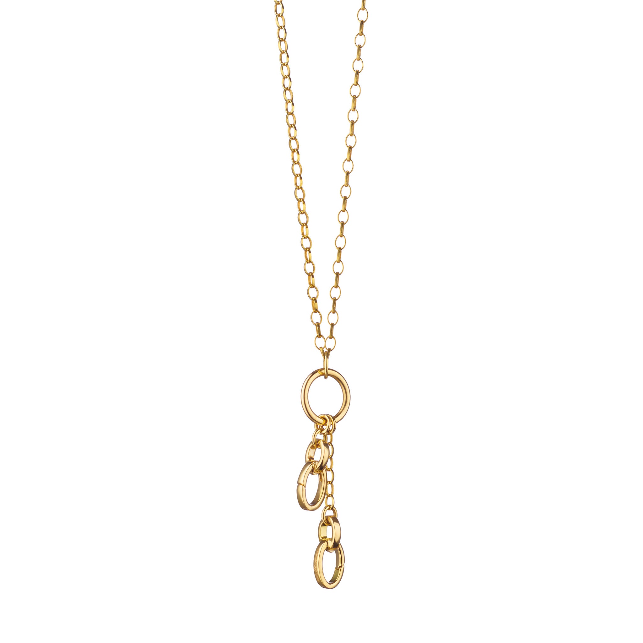 18k Gold Multi Charm Necklace