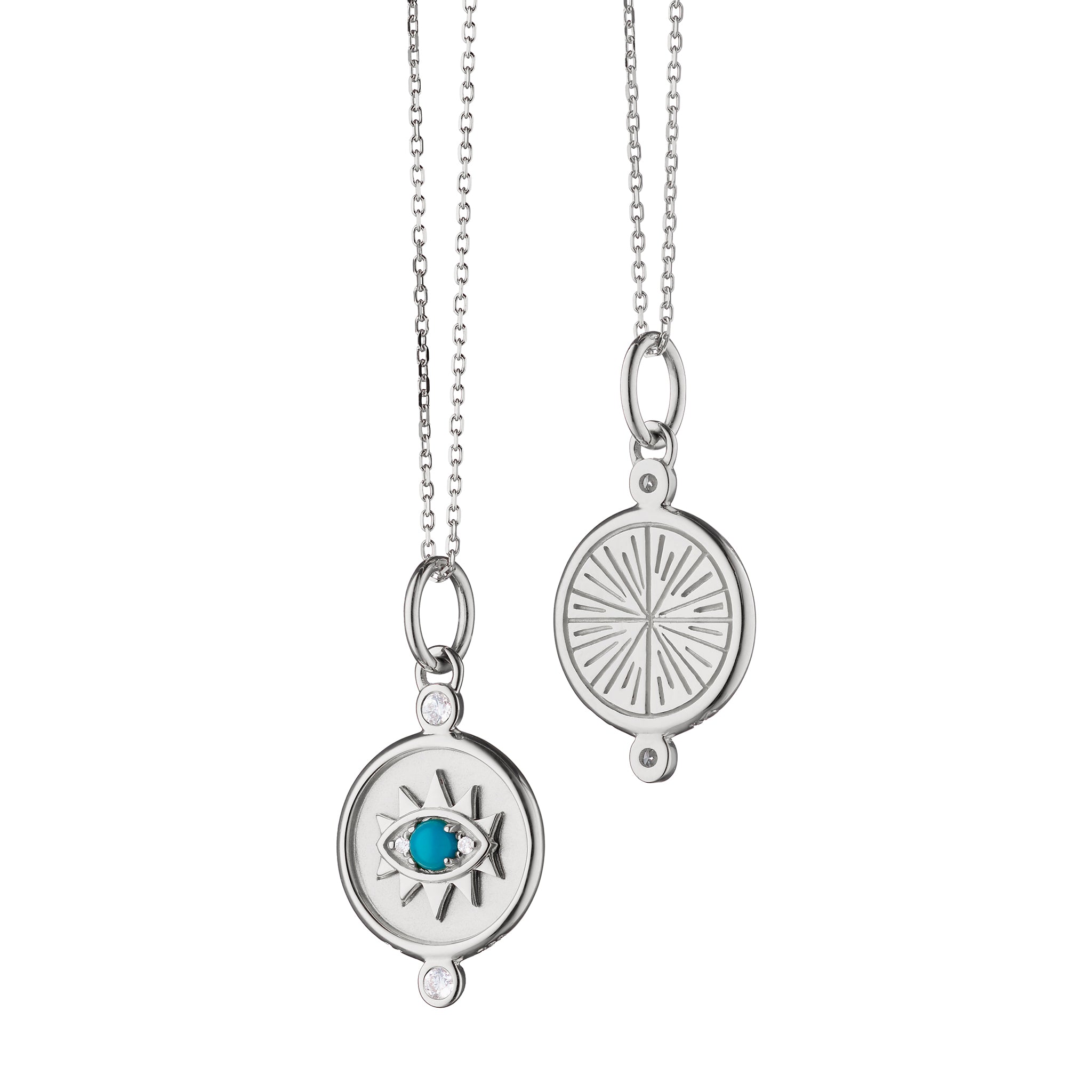 Dragonfly & Mosaic Half Locket Necklace | Monica Rich Kosann