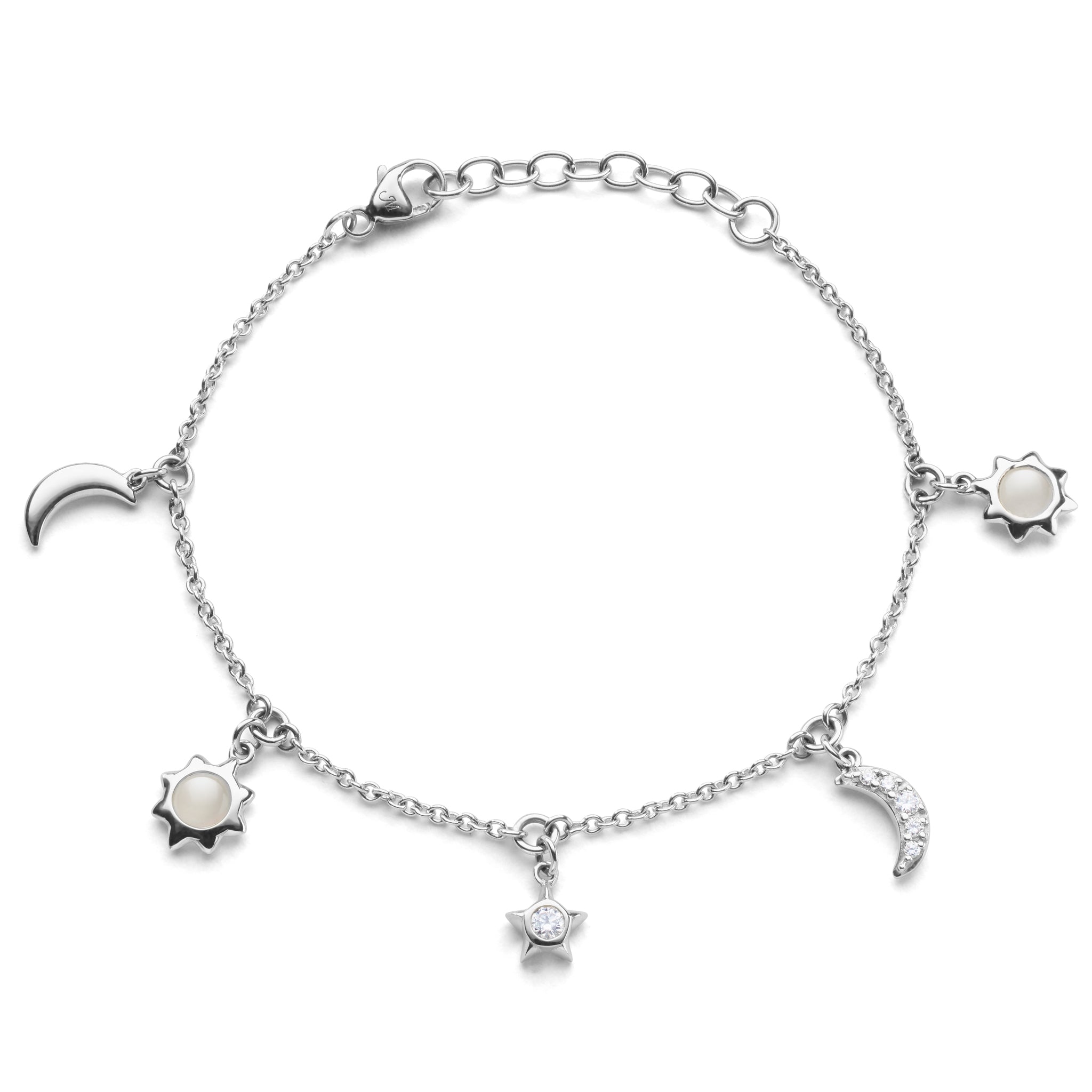 Biography Locket Bracelet in Sterling Silver