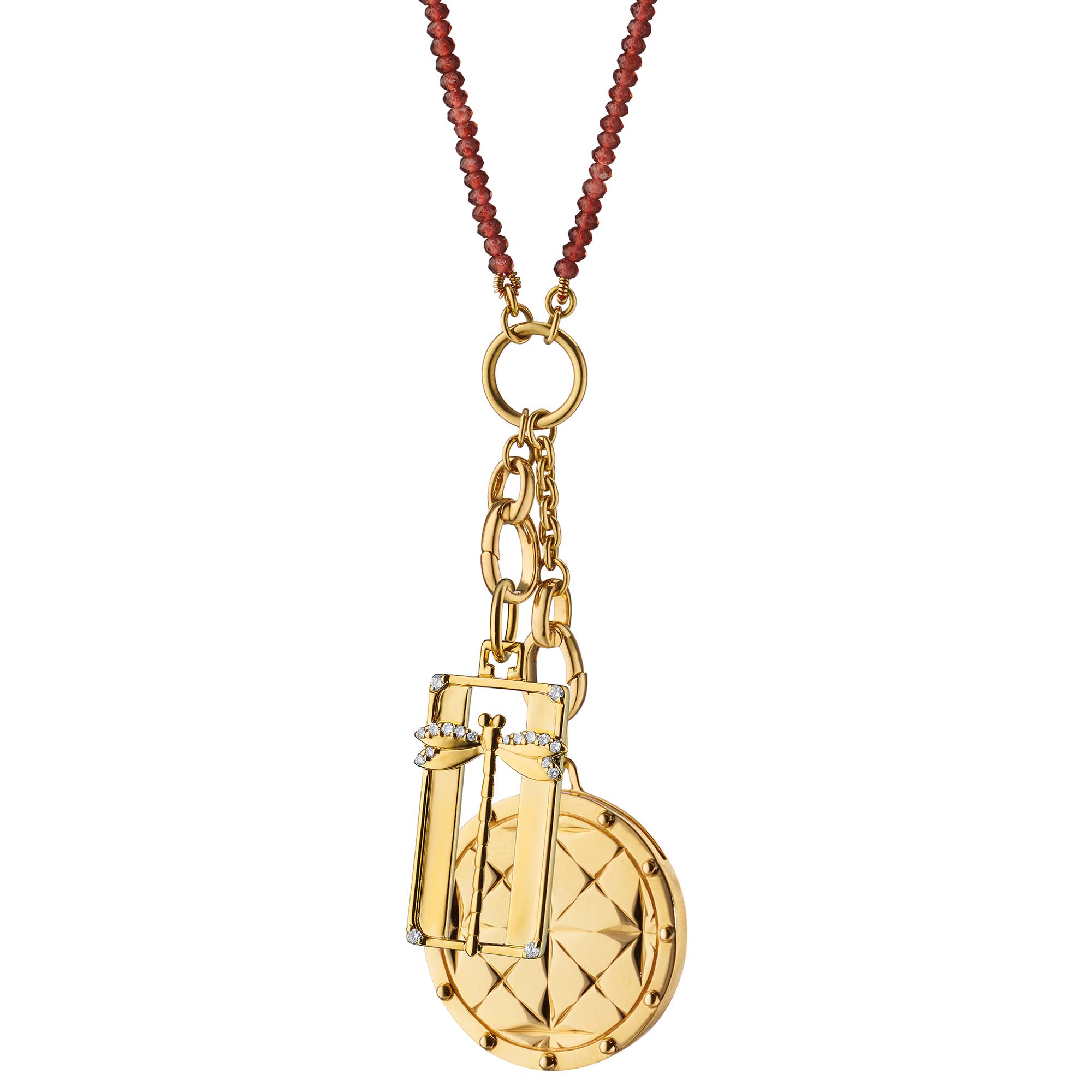 Louis Vuitton logo pendant with bail 3D model 3D printable