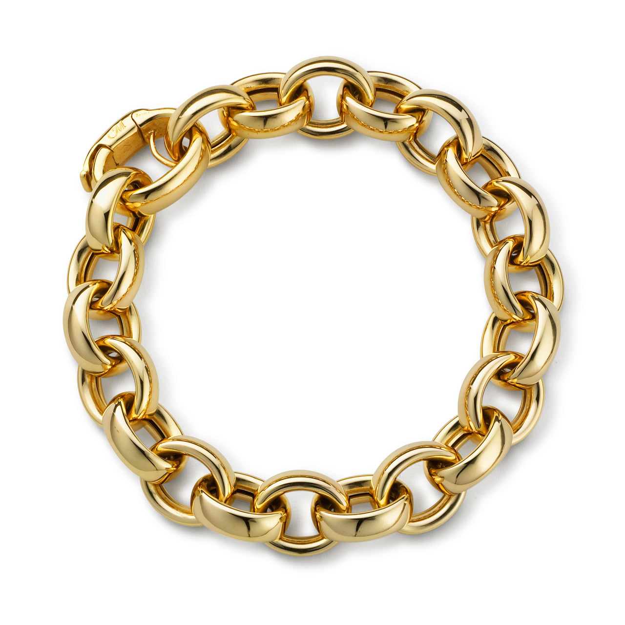 7.25 Classic Cuban Link Bracelet Real 14K White Gold 