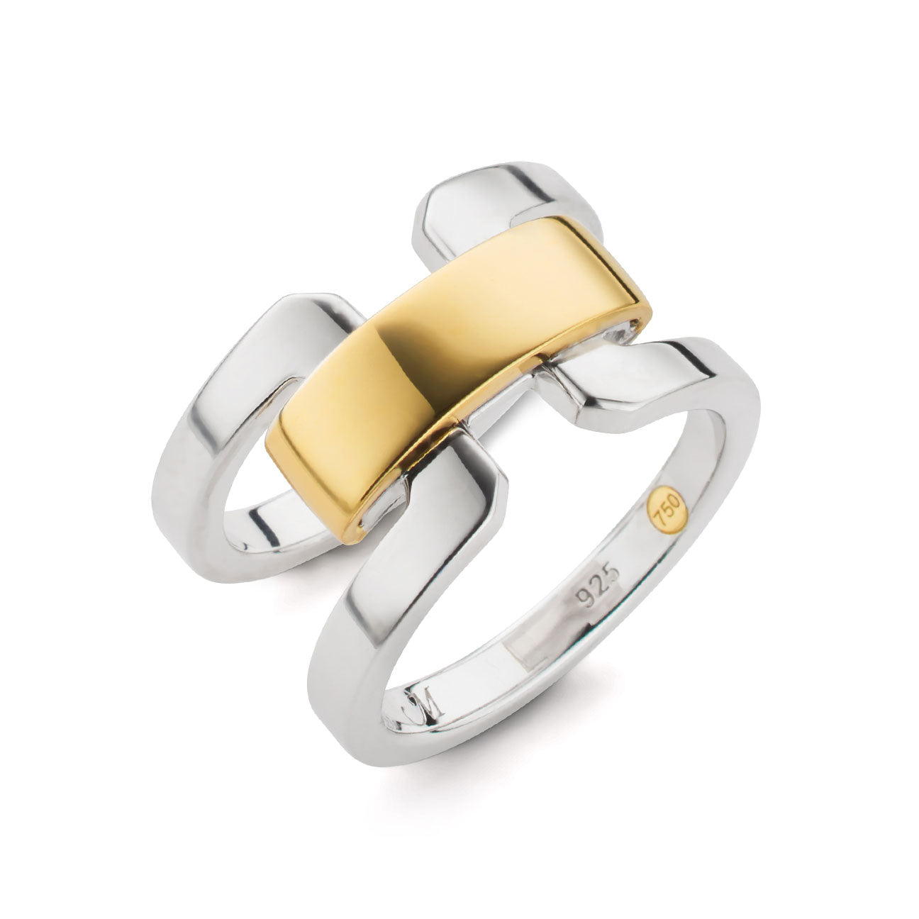 Two-Tone Double Band Ring by Monica Rich Kosann