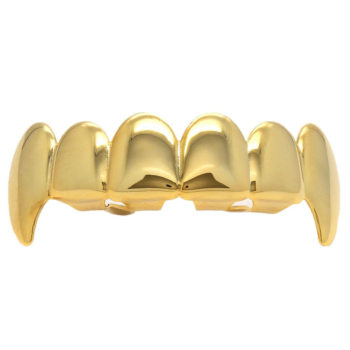 Gold Plated Fang Grillz Top | BlingKingStar | Free Shipping