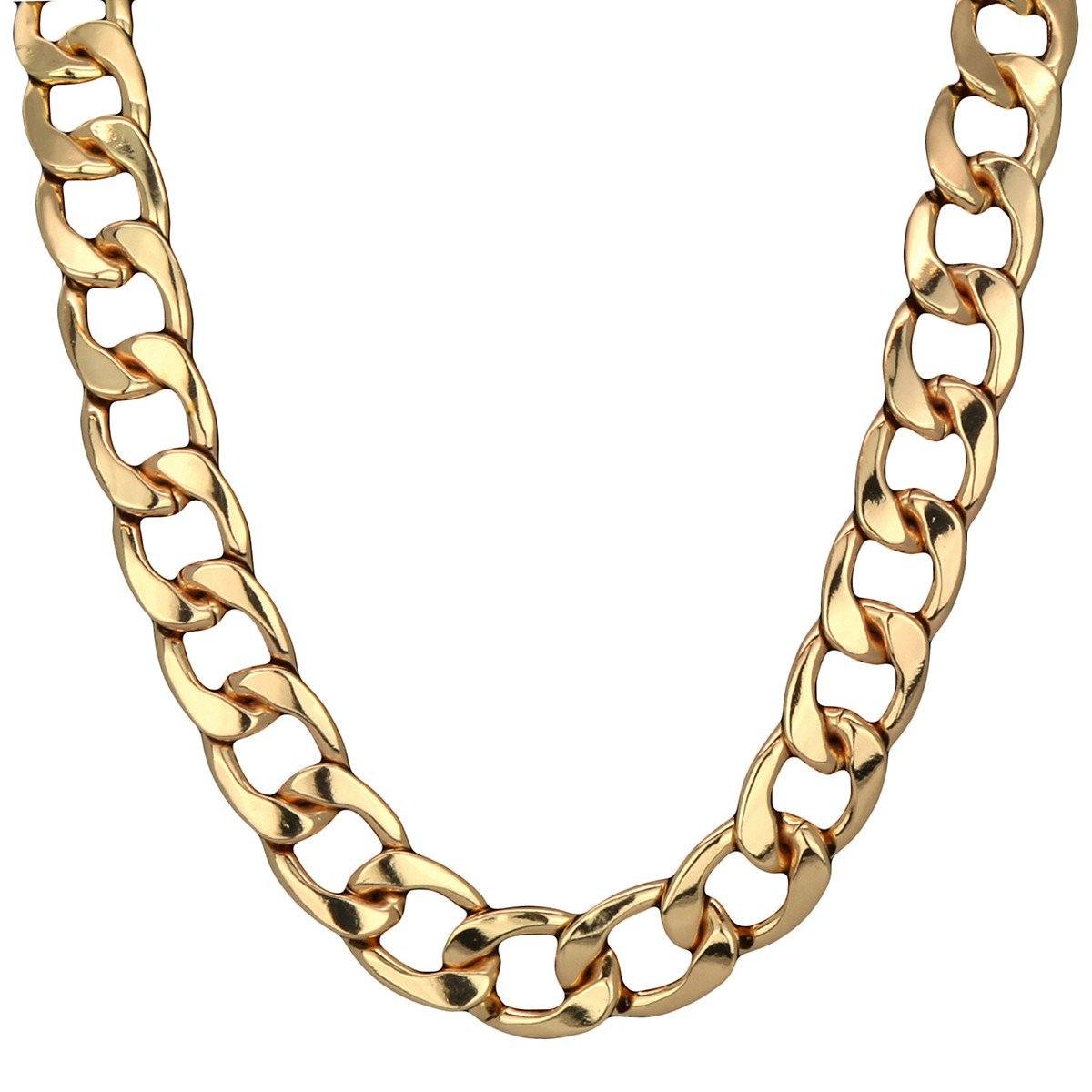 Gold Plated 20mm 30 Inch Cuban Chain | BlingKingStar | Free Shipping