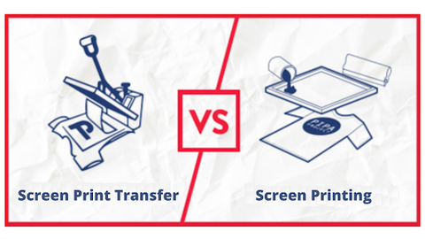 Screen print transfer vs screen printing