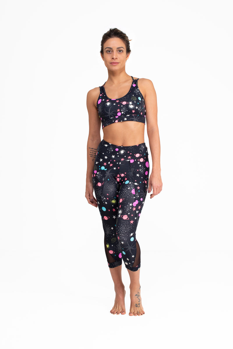 Pocket Mesh Capri Pants Constellation