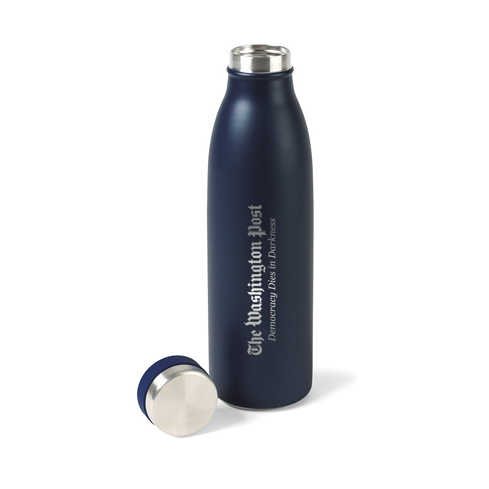 Mens silver water bottle – The Black Card Company