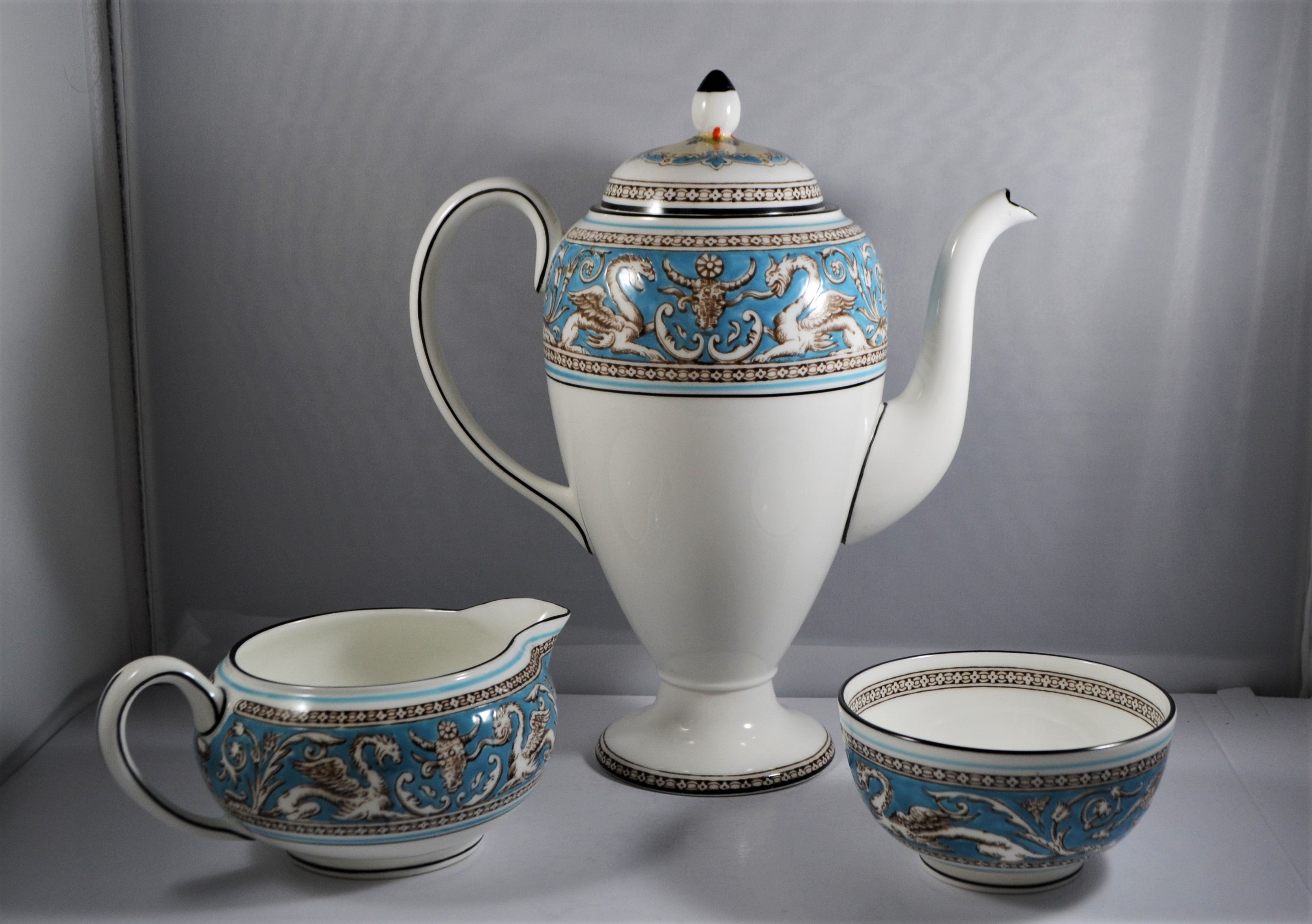 Wedgwood Turquoise Florentine-